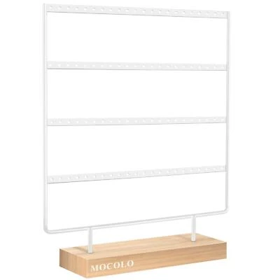 £9.98 • Buy Earring Holder Organiser Display Stand For 44 Earring Pairs 88 Holes & 4 Layers