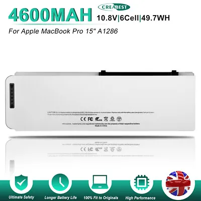 £29.95 • Buy 10.8V A1281 Battery For Apple MacBook Pro 15 A1286 Unibody Late 2008 MB772 MB470