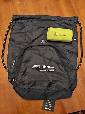 Mercedes-Benz AMG Academy Logo Drawstring Bag Backpack+Safety Reflective Vest • $21.49