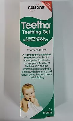 Nelsons Teetha Teething Gel-15g-Natural Remedy Eases Baby's Teething Symptoms - • £4.99