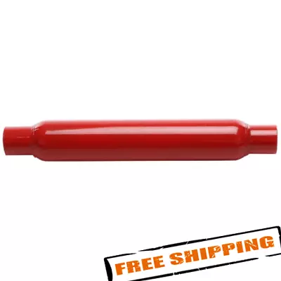 AP Exhaust 87510CB Cherry Bomb Glass Pack Series Steel Round Red Exhaust Muffler • $41.36