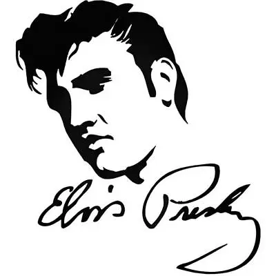 Elvis Presley Decal Sticker Window VINYL DECAL STICKER Car Laptop • $4