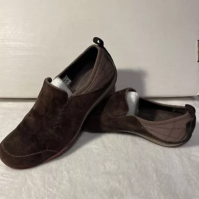 Merrell Womens Shoes Bisect Coffee Bean Brown Suede Slip-ons J76020 Size 10 • $21.95