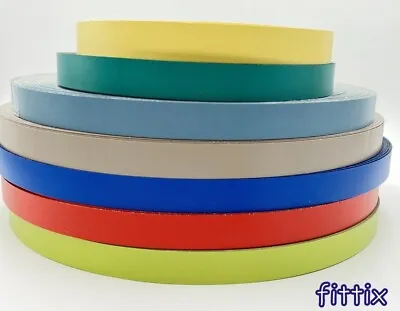 21mm Melamine Pre Glued Iron On Edging  Tape/Edge Banding Strip  Mix Of Colours • £1.20