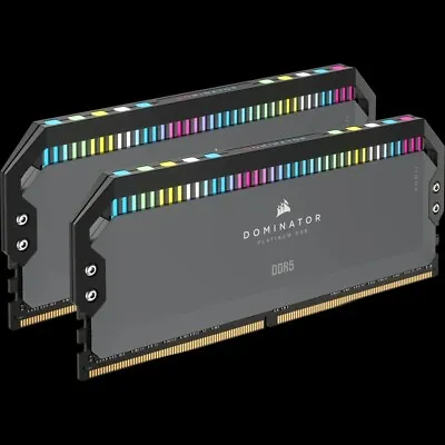 CORSAIR DOMINATOR PLATINUM RGB DDR5 RAM 32GB (2x16GB) 6000MHz CL36  • £139.99