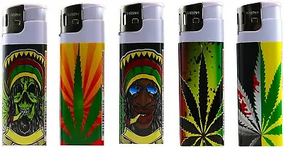 Rasta Neon Electronic Disposable Lighters Assorted Colors- Count 5 • $9.99