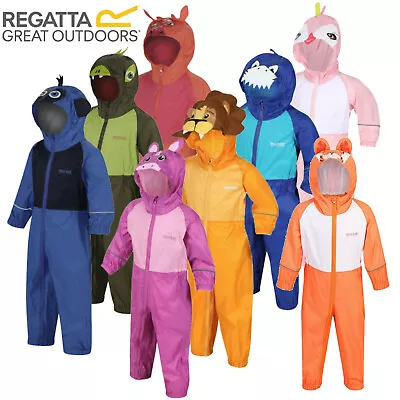 £13.95 • Buy Regatta Puddle Waterproof All In One Charco Rain Suit Kids Childs Boys Girls