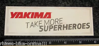 6  YAKIMA SUPERHEROES BIKE Mountain Road BMX Frame Car Truck Race STICKER DECAL • $3.55