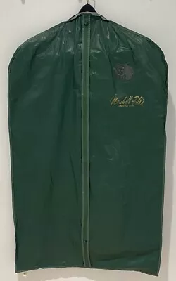 Vintage MARSHALL FIELDS GARMENT BAG Green Chicago Full Zip Clear Window 39 X24  • $15.49