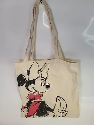 Disney Minnie Mouse Shopping Tote Bag Shoulder Bag 13.5  By 13.5  Canvas • £5.99