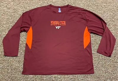 Virginia Tech Hokies 3/4 Sleeve T Shirt Mens 3XL NCAA By KA Inc • $8.54