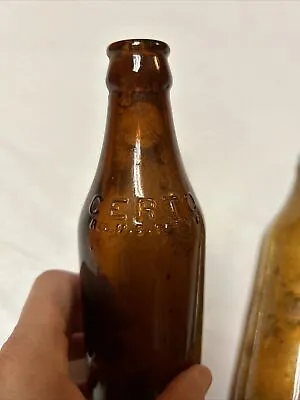 Vintage Certo Brown Amber Glass Bottle Measurement Lines USA Made Drinking ￼￼ • $6.75