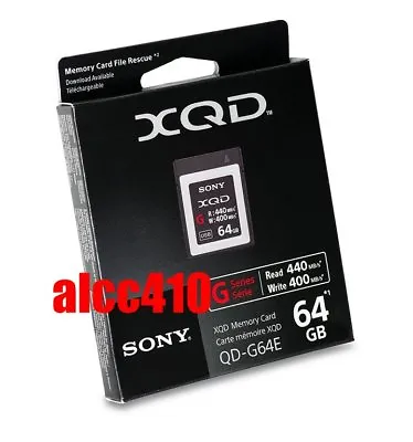 $214.95 • Buy Sony 64GB XQD G-Series Memory Card QD-G64E Read : 440MB/s Write 400MB/s 4K AU