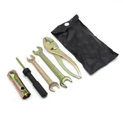 Motorcycle Repair Tools Kit Screwdriver Pliers Wrench Spark Plug Sleeve Remover • $20.03