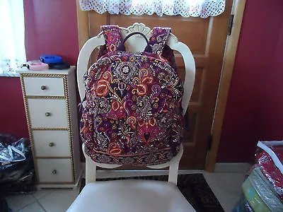 Vera Bradley Bookbag Backpack In Sunset Safari EUC (2) • $53.50