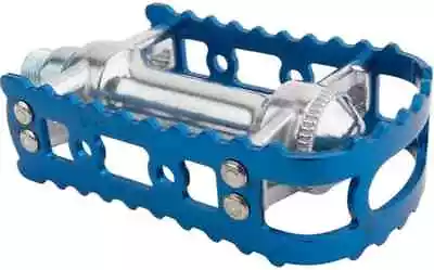 MKS BM-7 Flat BMX Pedals 9/16  Blue Silver Off-Road City Hybrid Free USA Shipper • $32.38