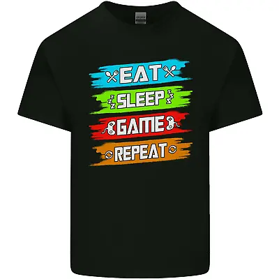 Eat Sleep Game Funny Gamer Gaming Mens Cotton T-Shirt Tee Top • $11.05