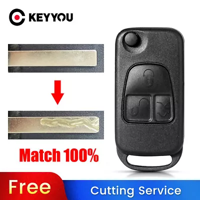 BLADE CUT By PHOTO Car Key Case For Mercedes Benz W168 W124 W202 W203 HU39/ HU64 • $9.99