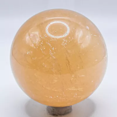 2.3  Yellow Orange Optical Calcite Sphere Natural Iceland Spar Crystal - China • £25.44