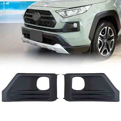 Fit Toyota Rav4 Adventure 2019 2020 2021 Front Bumper Fog Lights Lamps Cover Set • $35.99