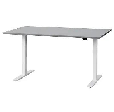 IKEA RODULF Desk Sit/stand Grey 140x80 Cm • £220