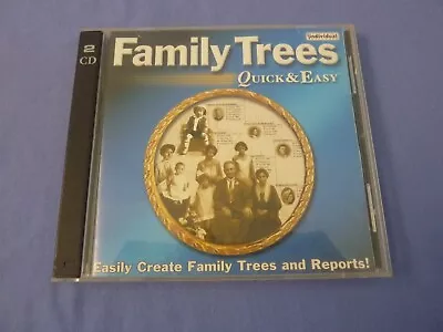 Family Trees Quick & Easy Genealogy Computer Software CD ROM • £7.79