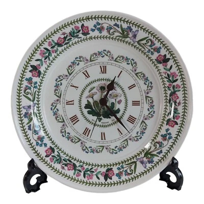 £14.95 • Buy Portmeirion Botanic Garden Plate Wall Clock Daisy Bellis Perennis 1970s Vintage