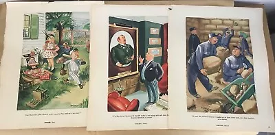 3 Dorothy McKay Pictorial Vintage Prints 1950s Illustration Art Retro Cartoons • $7