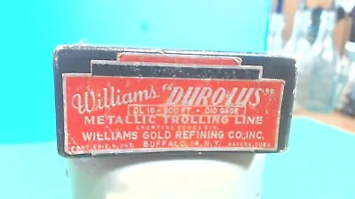 Vintage- Williams Duro-Lus-.010 Gauge-metallic FLY ROD  Line - 600 Feet Spool • $5