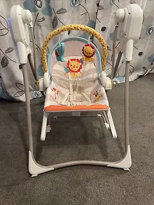 £35 • Buy Fisher Price 3 In 1 Swing And Rocker Swinging Baby Seat
