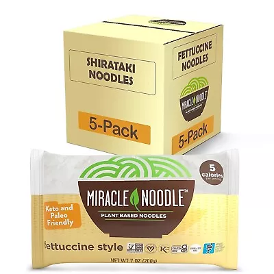 Miracle Noodle Fettuccine Pasta - Plant Based Shirataki Noodles Keto Vegan Gl • $32.50