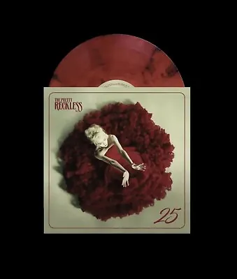 £35 • Buy 1/500 The Pretty Reckless ‘25’ Translucent Red Smoky Black Swirl 7” Vinyl Single