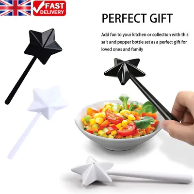 Salt Pepper Star Magic Wand Shakers Home Kitchen Food Seasoning Dispenser Tool • £7.85