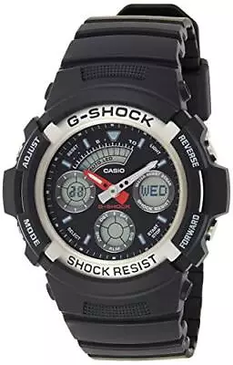 Casio G-SHOCK Mens Watch Black Analog Digital AW590-1A • $229.56