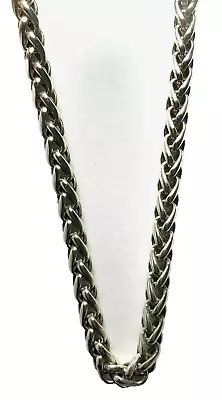 David Yurman Sterling Silver Wheat Chain W/ 14K Yellow Gold Trim-18  8mm-Wow! • $725