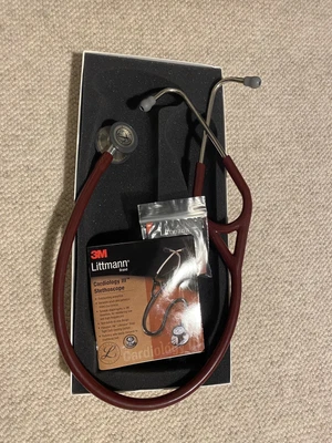 £109 • Buy Littmann 3M Cardiology Stethoscope Burgundy