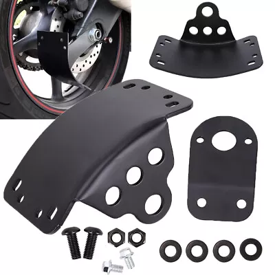 Side Mount License Plate Bracket Motorcycle Tail Light Holder For Harley Black • $25.64