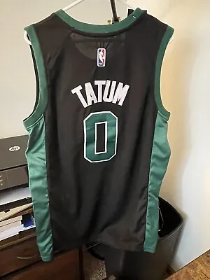 NWT Jayson Tatum #0 Boston Celtics Black Statement Jersey Men's Large • $35