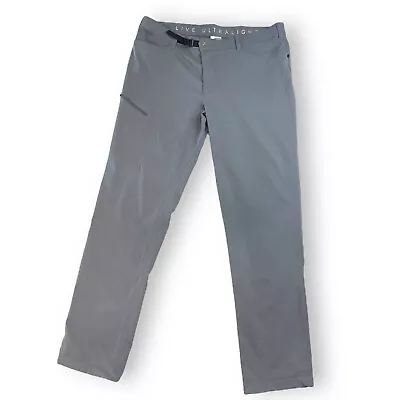 Outdoor Vitals Mens 40WX36L Charcoal Grey Satu Pants Live Ultralight Flat Front • $49.95