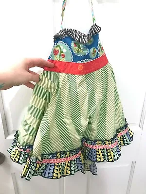 Matilda Jane Girls Toddler Halter Dress  Limeade Ellie Roundabout Dress  Size 2  • $17.99