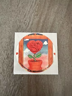 Vintage Boxed In Rose Scratch And Sniff Sticker 1983 • $5