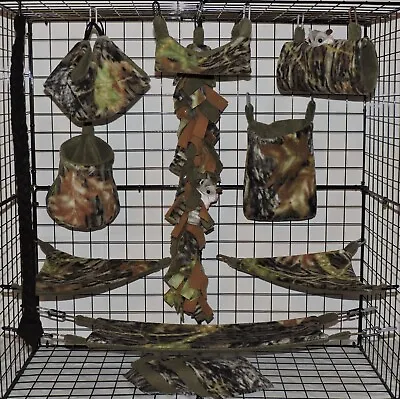 Mossy Oak Breakout*Sugar Glider Cage Set * Rat * Double Layer Fleece • $38.25