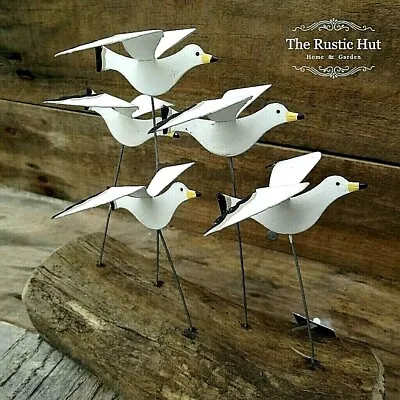 Flying Seagulls Small Nautical Driftwood Standing Decoration By Shoeless Joe • £14.50