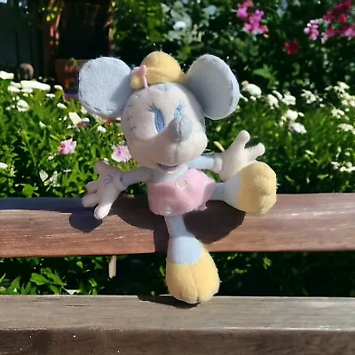 Disney Store Pastel Colours Minnie Mouse Plush Soft Toy With Tags VGC • £8.50