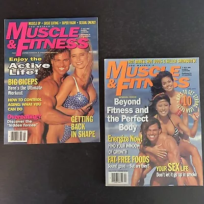 1994 • Muscle And Fitness Magazine •  Lot Of 2 • APR MAY •   #MUSF-42 • $29.99