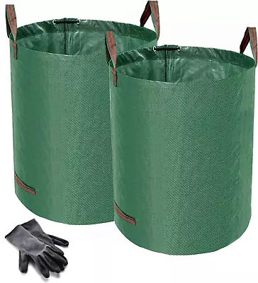 Heavy Duty Garden Waste Bags - 300 Litre - 2 Sacks - BONUS 1 Pair Gardening - - • £22.71