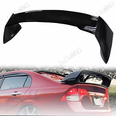 Mugen Style RR Trunk Wing Spoiler Glossy Black For 2006-11 Honda Civic 2Dr Coupe • $77.51