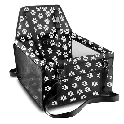 Folding Dog Booster Pet Car Seat Cat Safe Puppy Travel Carrier Bed Bag Basket • £10.99