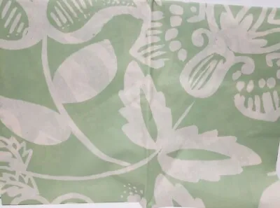 Thin Peva Vinyl Tablecloth 52 X70 Oval (4-6 People)OFF WHITE FLOWERS ON GREENGR • $8.99