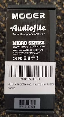 Mooer Audiofile Pedal Size Headphone Amplifier Micro Guitar Effects Pedal Size  • $75